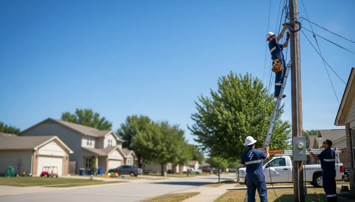 Residential electrician providing installation services in Gilliam, LA
